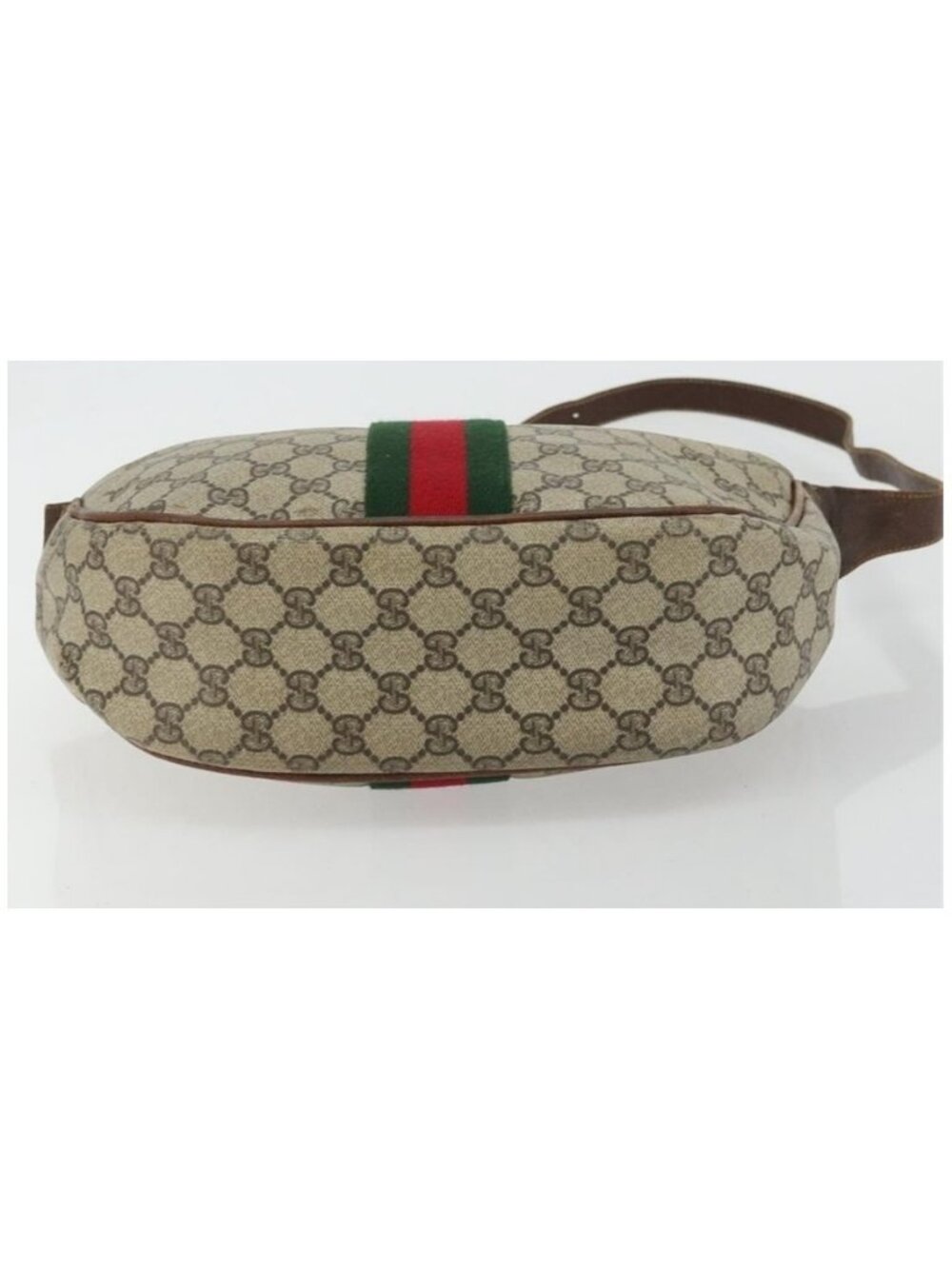Authentic GUCCI GG Supreme Web Sherry Line Shoulder Bag Beige 10 02 008 - Picture 10 of 16